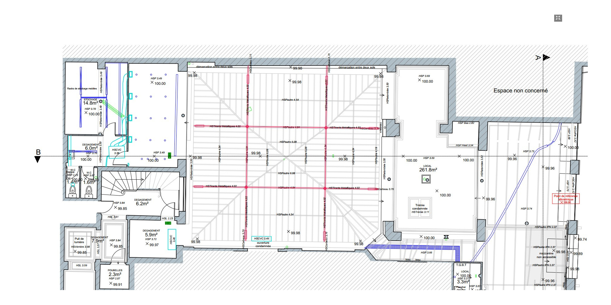 etat des lieux - plan d'architecture